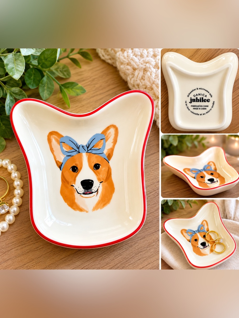 Danica Jubilee Corgi Trinket Dish Ring Holder Jewelry Catchall
